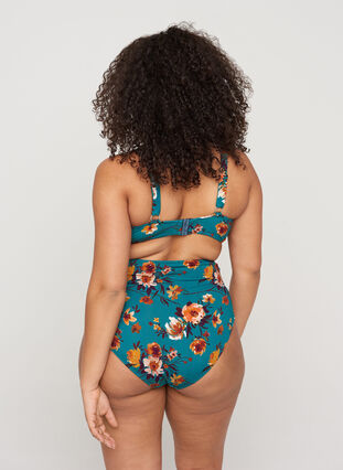 Bikiniöverdel, Green Flower, Model image number 1