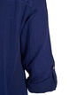 Tunika i bomullsmuslin med broderie anglaise, Bl&aring;, Packshot image number 3