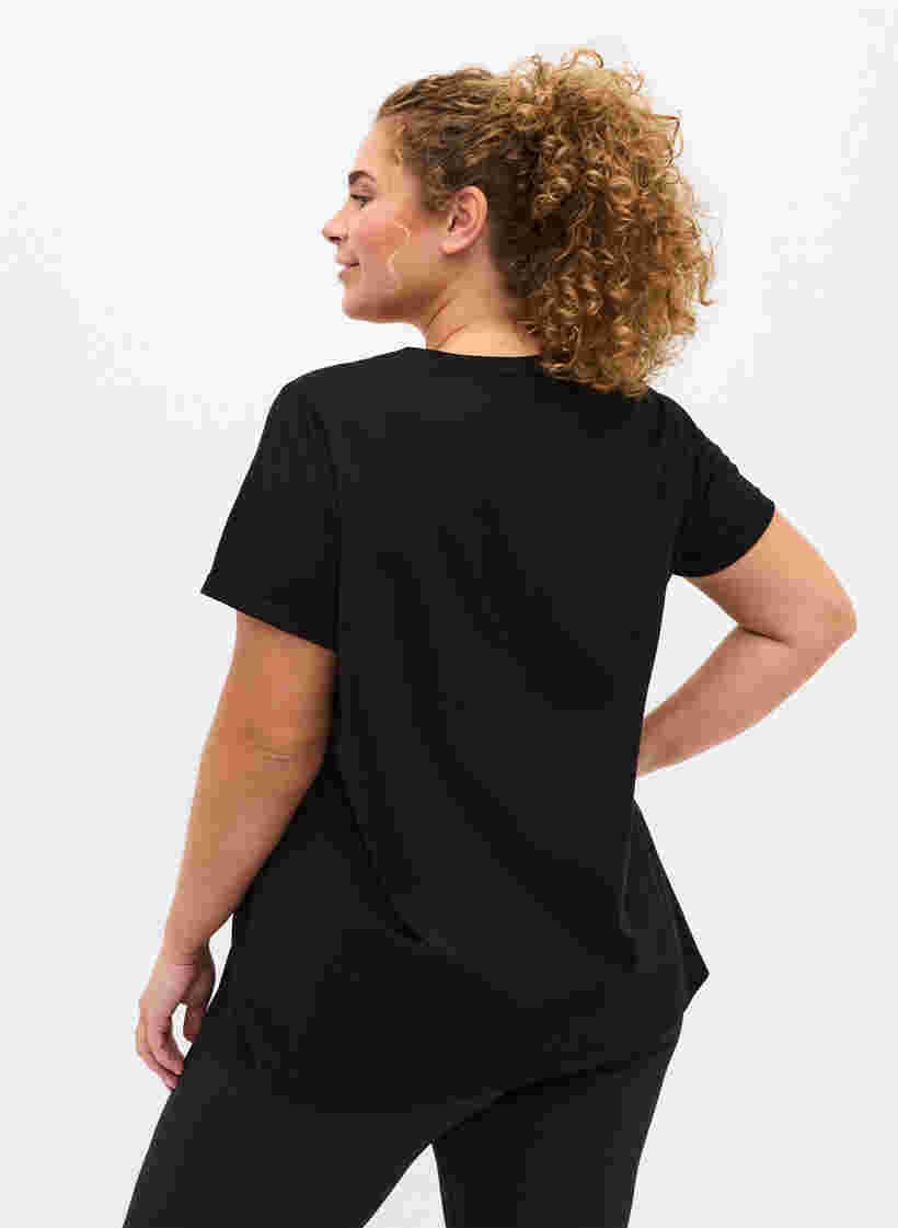  T-shirt till träning med print, Black Monday, Model image number 1