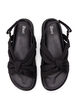 Wide fit - Sandal med knutdetalj, Svart, Packshot image number 2