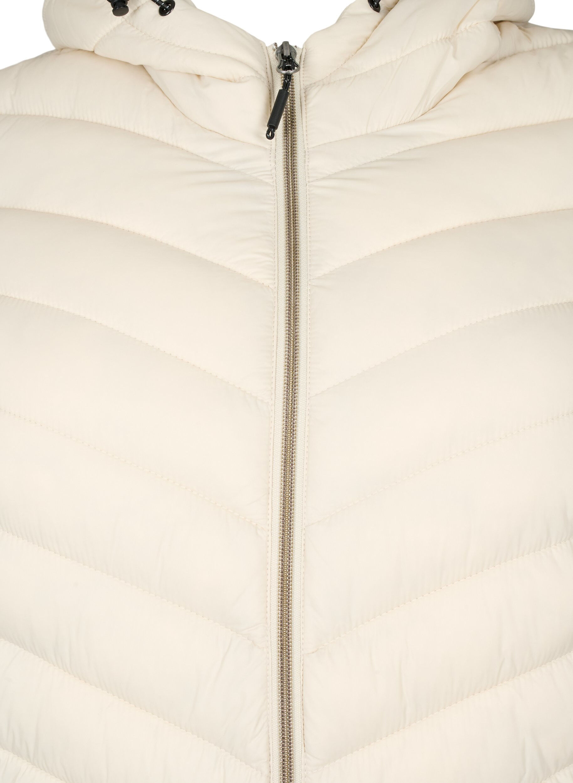 Zizzi L&auml;ttviktsjacka med huva, Beige, Packshot image number 2