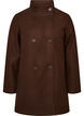 Kort kappa med a-linjeformad passform, Brun, Packshot image number 0