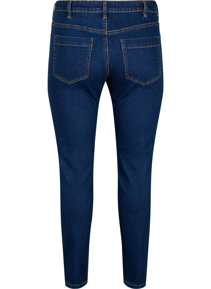 Emily-jeans med smal passform och normal midja, Bl&aring;, Packshot image number 1