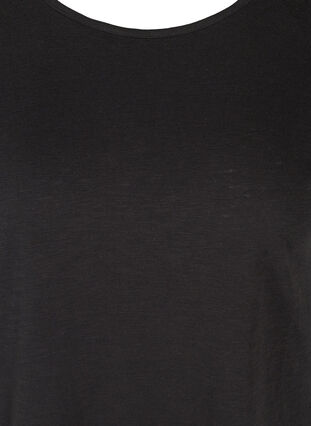 Kortärmad t-shirt med paljetter, Black, Packshot image number 2