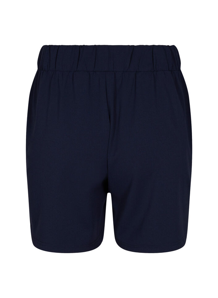 Shorts med fickor och l&ouml;s passform, Bl&aring;, Packshot image number 1
