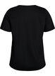 T-shirt med tryck, Svart, Packshot image number 1