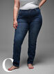 Slim fit-jeans med normal midja, Dark Blue, Model image number 6