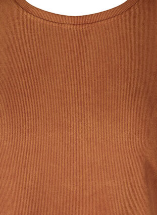 Enfärgad klänning med rund halsringning, Glazed Ginger, Packshot image number 2