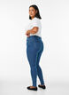Amy jeans med h&ouml;g midja och supersmal passform, Bl&aring;, Model image number 1