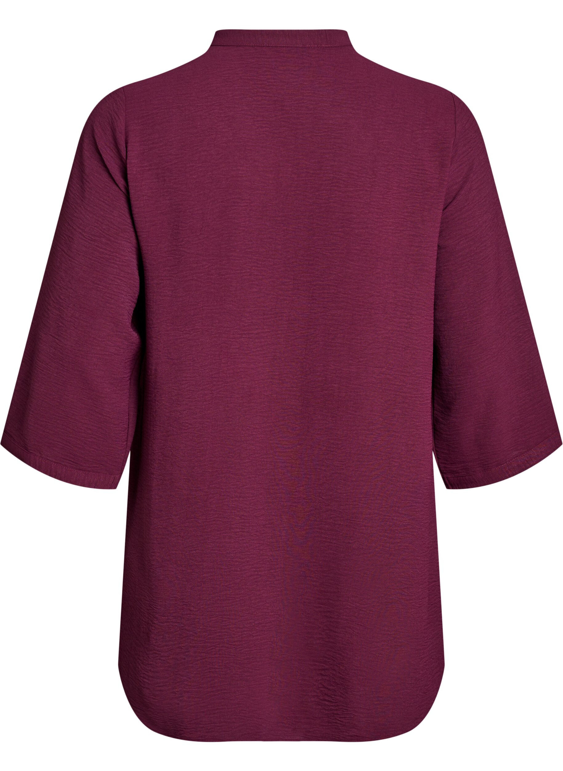 ZizziTunika med 3/4-&auml;rmar, M&ouml;rk Bordeaux, Packshot image number 1