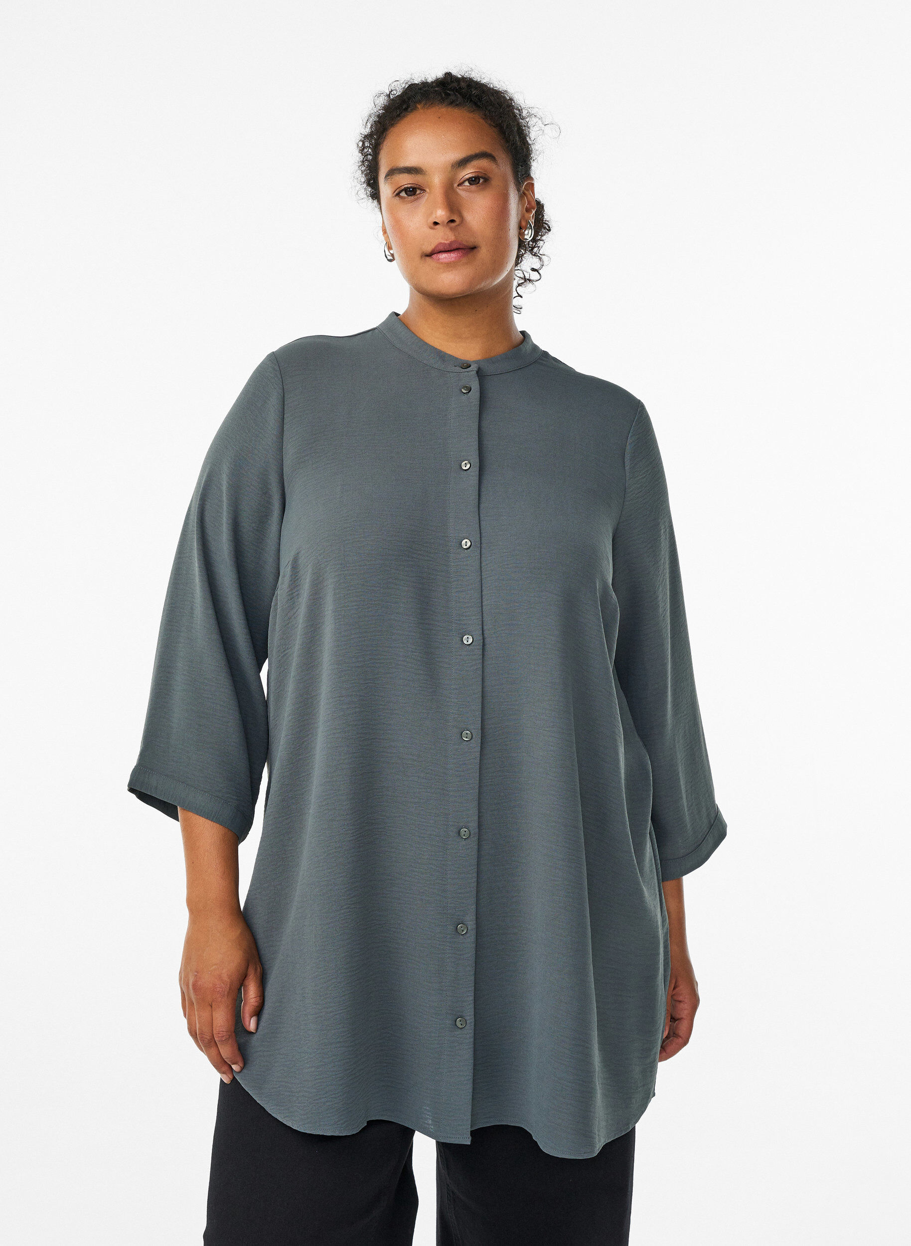 Tunika med 3/4-&auml;rmar, Gr&ouml;n, Model