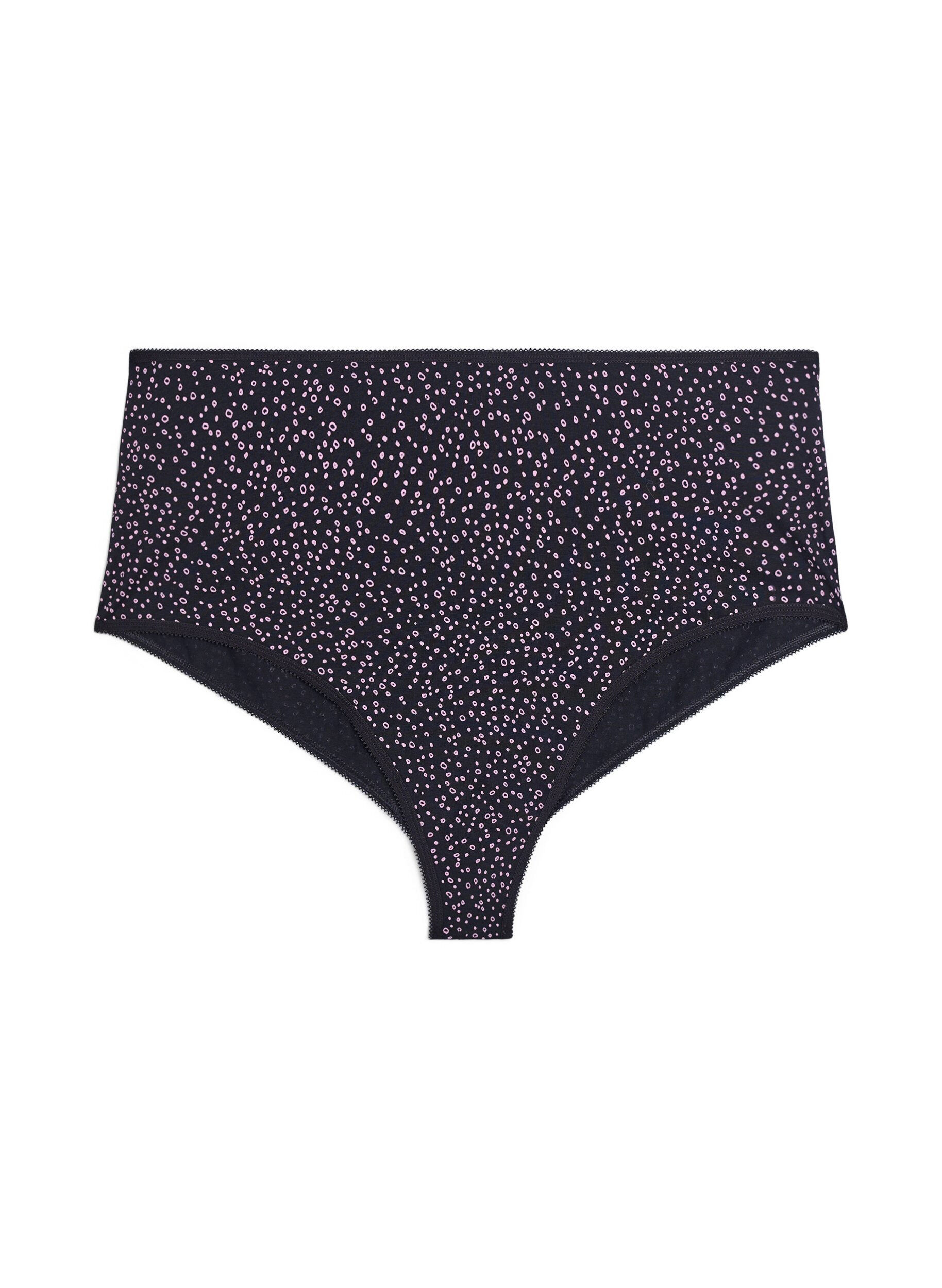 Zizzi 7-pack hipstertrosor med normal midja, Lila, Packshot image number 3