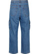 Cargojeans med hög midja, Blue Denim, Packshot image number 1