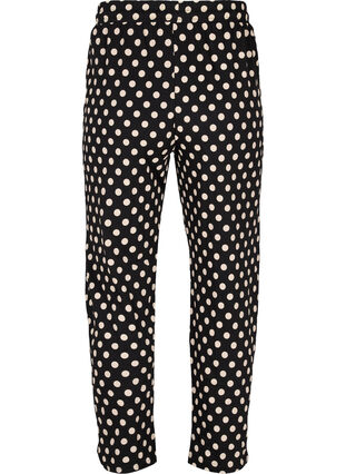 Pyjamasbyxor i bomull, Black W. Angora Dot, Packshot image number 1