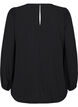 Blus med silverglitter, Svart, Packshot image number 1