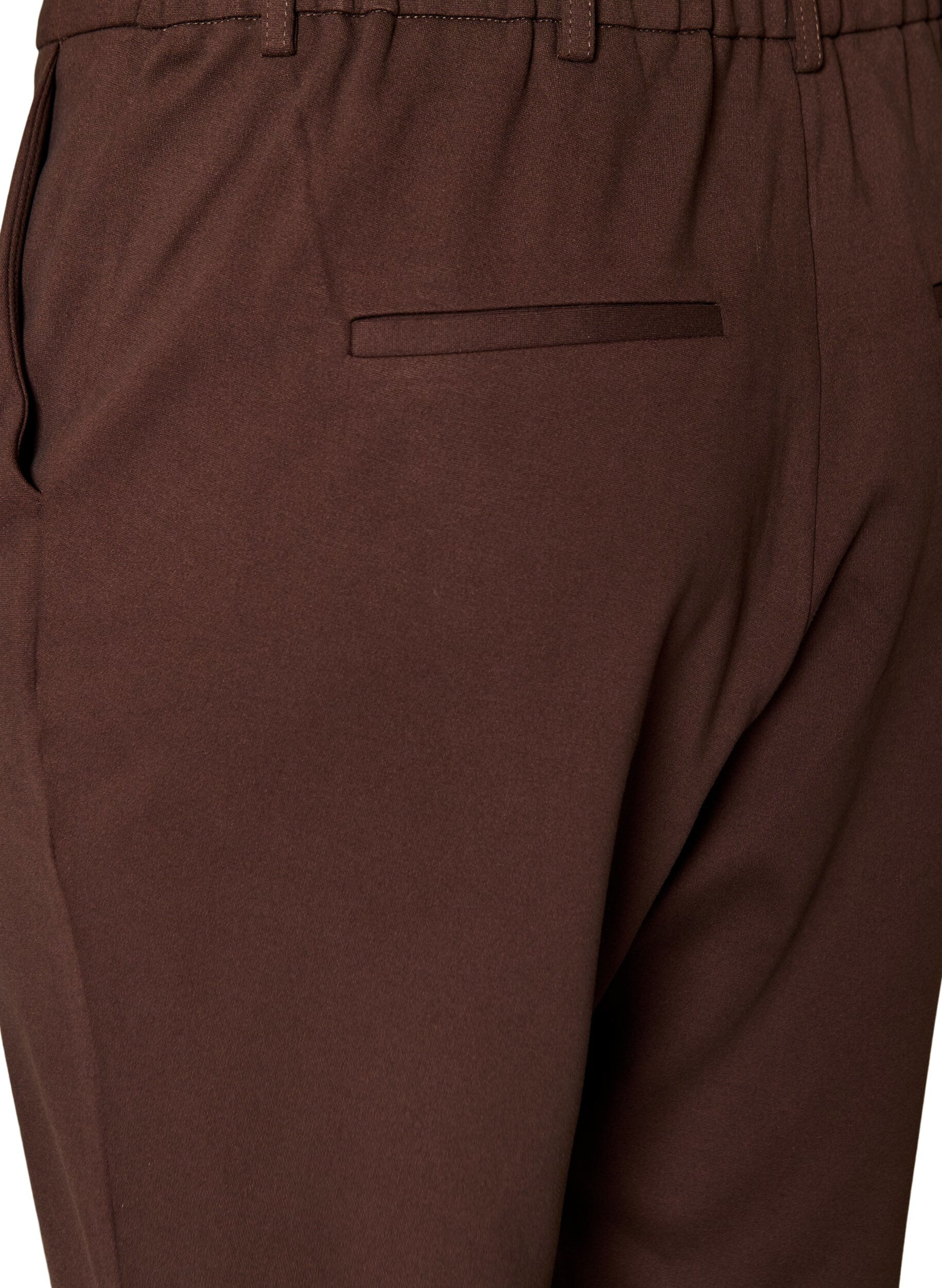 ZizziCroppade Maddison byxor, Brun, Packshot image number 3