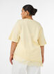 T-shirt med asymmetrisk spetskant, Gul, Model image number 2