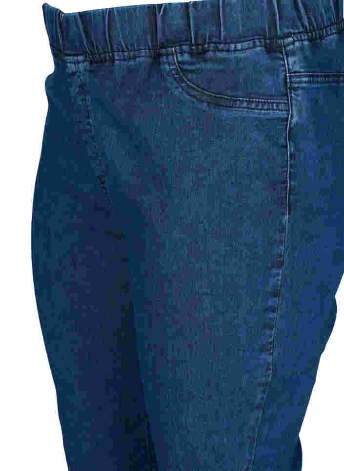 Jeggings i bomullsblandning med bakfickor, Dark blue, Packshot image number 2
