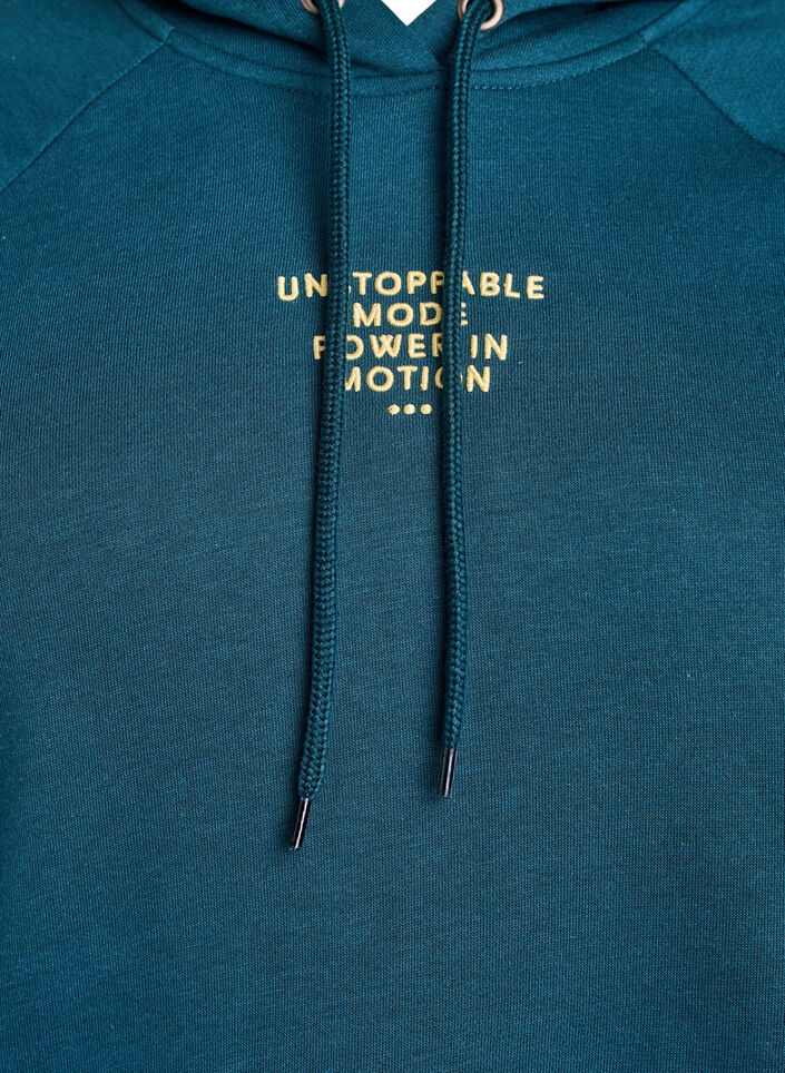 Huvtr&ouml;ja med broderat motiv framtill, Gr&ouml;n, Packshot image number 2