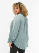 Blus med smock och v-ringning, Chinois Green, Model image number 1
