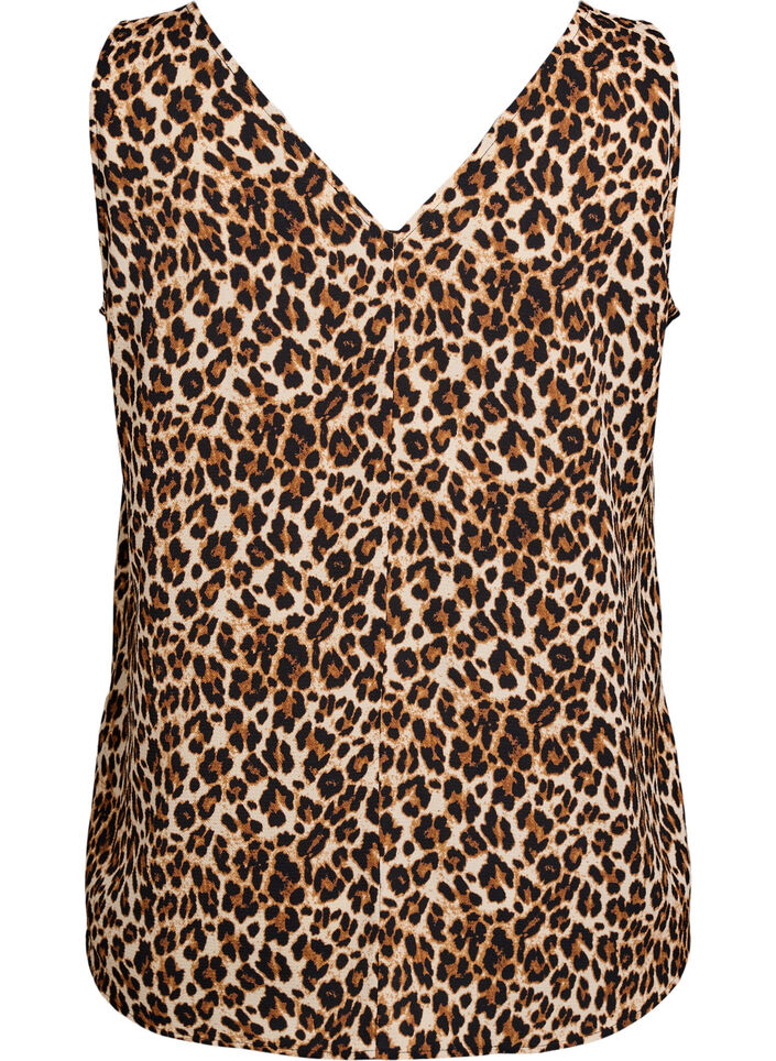 M&ouml;nstrad topp med v-ringning, Gr&ouml;n, Packshot image number 1