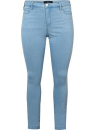 Super slim Amy jeans med hög midja, Ex Lgt Blue