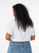 T-shirt i ekologisk bomull med strandtryck, Vit, Model image number 2