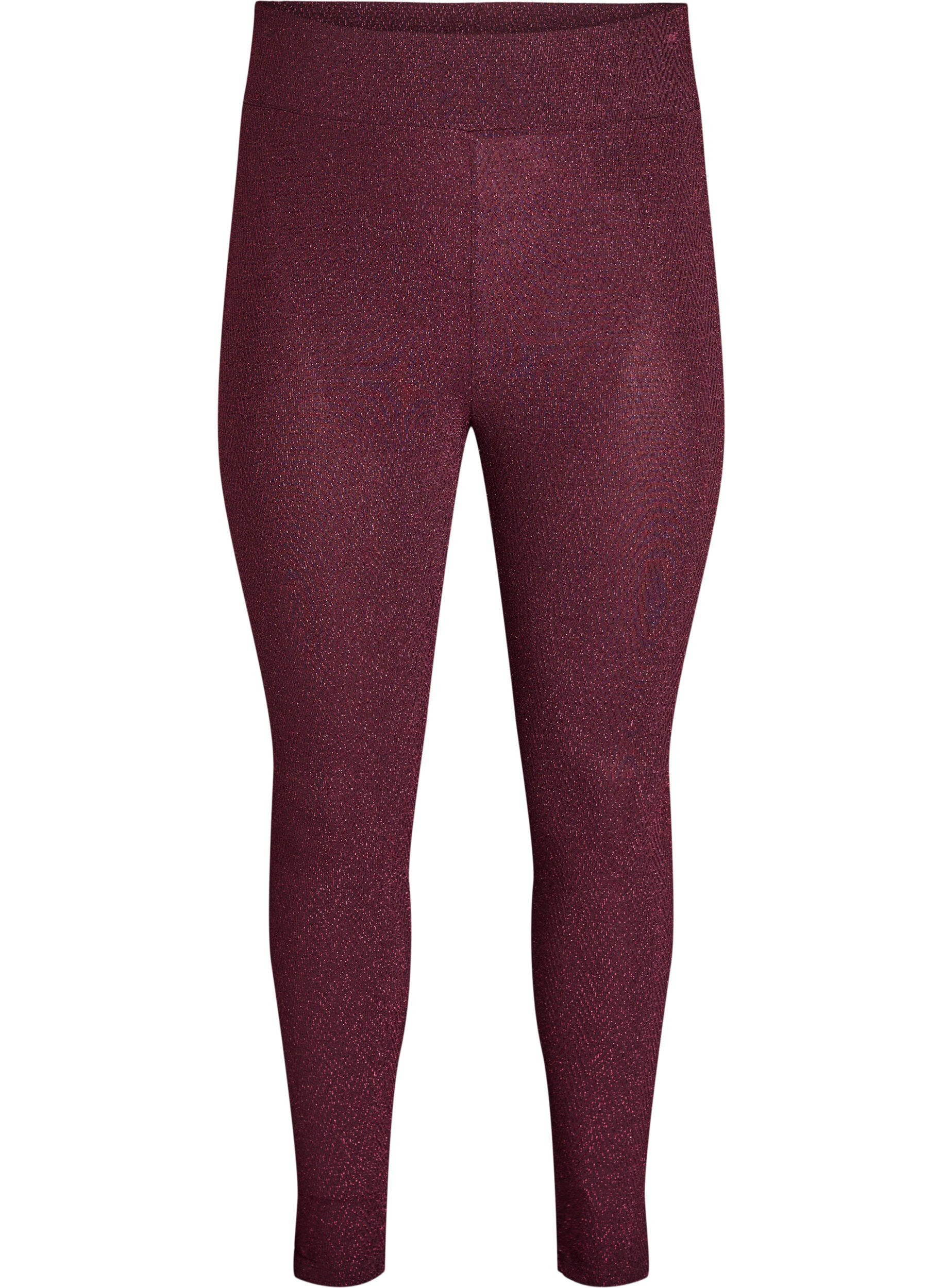 Leggings med glitterm&ouml;nster
