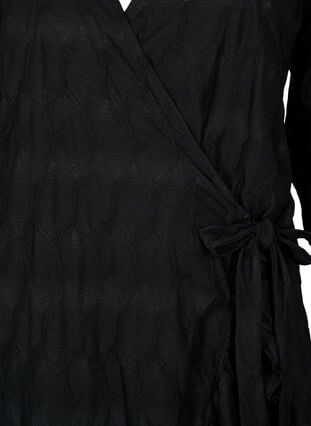FLASH - Klänning med 3/4-ärmar, Black, Packshot image number 2