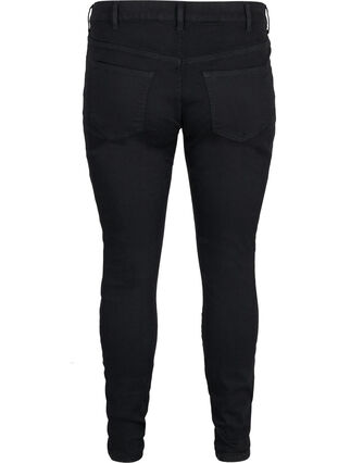 Superslim Amy jeans med resår i midjan, Black, Packshot image number 1