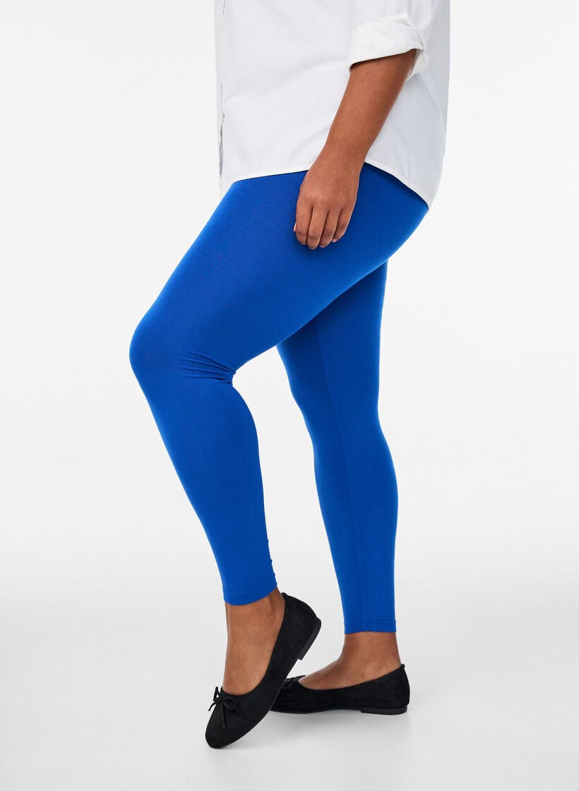 Basleggings i viskos, Bl&aring;, Model image number 0