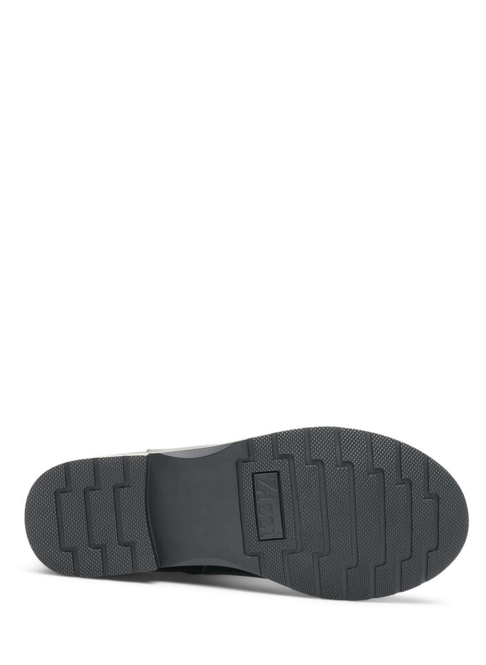 Chelseak&auml;nga i l&auml;der med res&aring;rpanel, Svart, Packshot image number 3