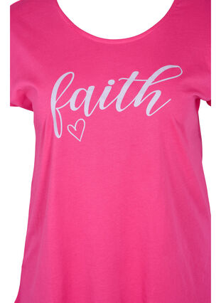 T-shirt i bomull med korta ärmar, Beetroot Pur Faith, Packshot image number 2