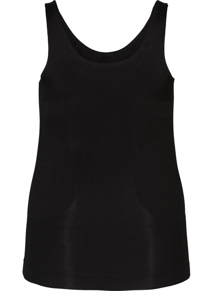 Shapeweartopp med breda remmar, Svart, Packshot image number 1