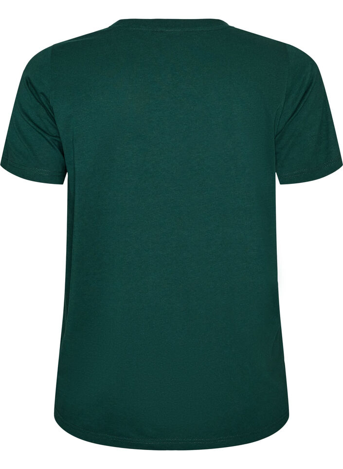 Jul-t-shirt i ekologisk bomull, Gr&ouml;n, Packshot image number 1