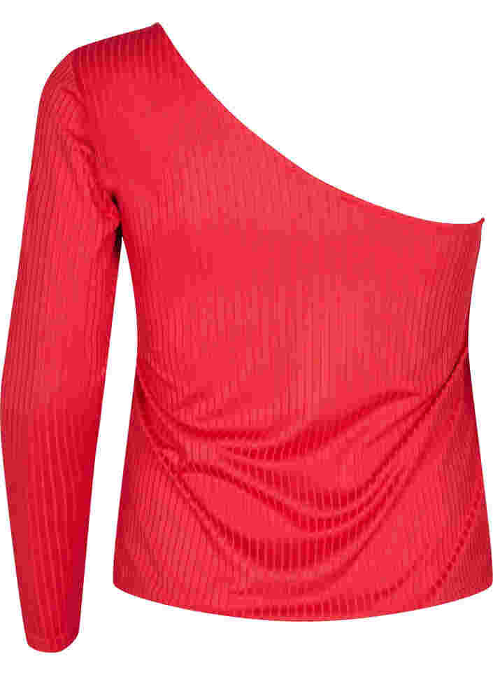 One-shoulder-topp, Tango Red, Packshot image number 1