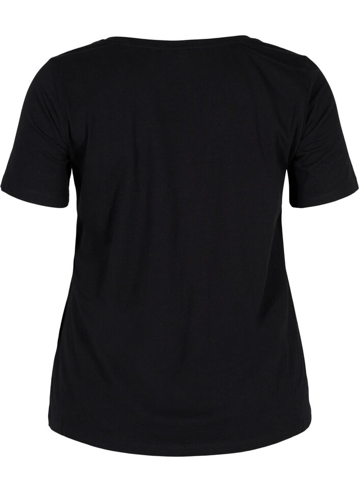 Basis t-shirt, Svart, Packshot image number 1