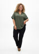L&ouml;s blus med korta &auml;rmar, Gr&ouml;n, Model image number 1