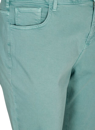 Mom fit jeans i bomull, Chinois Green, Packshot image number 2