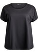 T-shirt i bomull med virkad detalj, Svart, Packshot image number 0