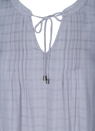 Långärmad tunika med knytdetalj, Silver Bullet, Packshot image number 2