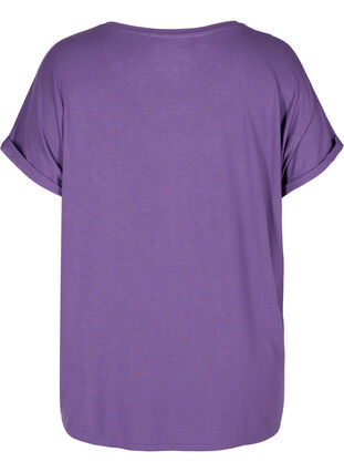 T-shirt i viskosblandning, Loganberry, Packshot image number 1