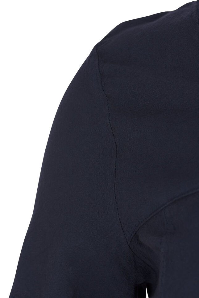 Kort&auml;rmad kl&auml;nning i bomull, Bl&aring;, Packshot image number 2
