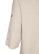Stickad blus med hj&auml;rtan och 3/4-&auml;rmar, Beige, Packshot image number 3