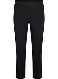 Stretchiga byxor i viskos, Svart