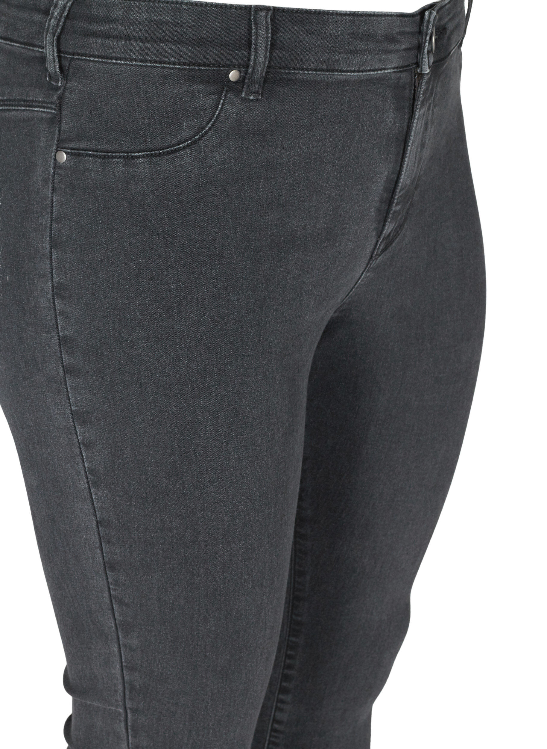 ZizziJeggings i bomullsmix, Grey Denim, Packshot image number 3