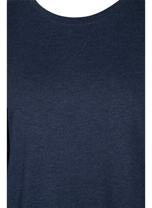 Sweatshirtklänning med långa ärmar, Navy Blazer Mel, Packshot image number 2