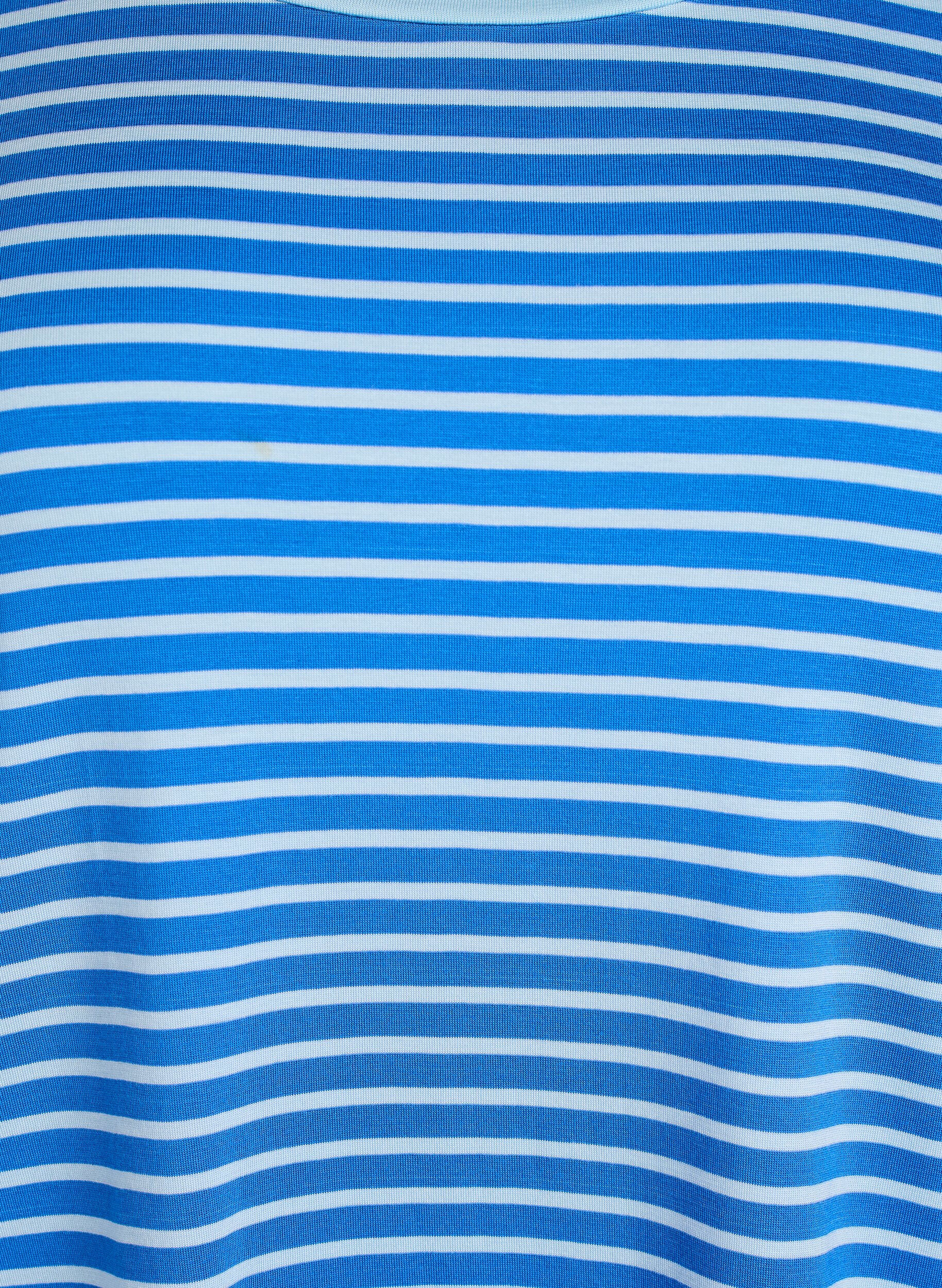 ZizziT-shirt i TENCEL&trade; Lyocell med r&auml;nder, Bl&aring;, Packshot image number 2