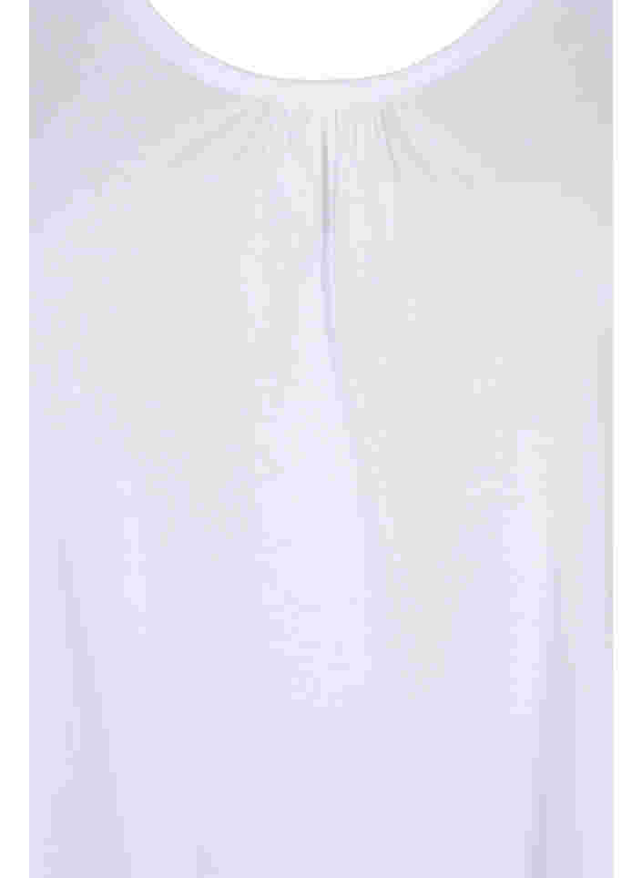 Ärmlös topp med a-linjeform, Bright White, Packshot image number 2
