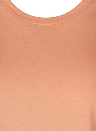 T-shirt i bomullsmix, Shrimp Mel., Packshot image number 2